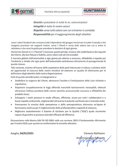 Politica per la qualità