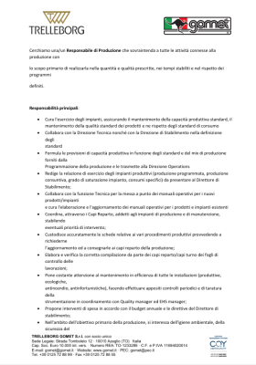 Production manager ITA